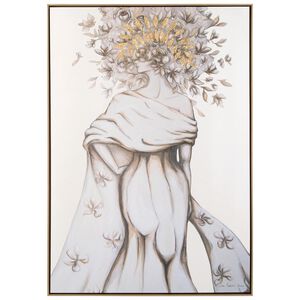Zana Brown's Golden Gardenia Wall Decor, Figurative
