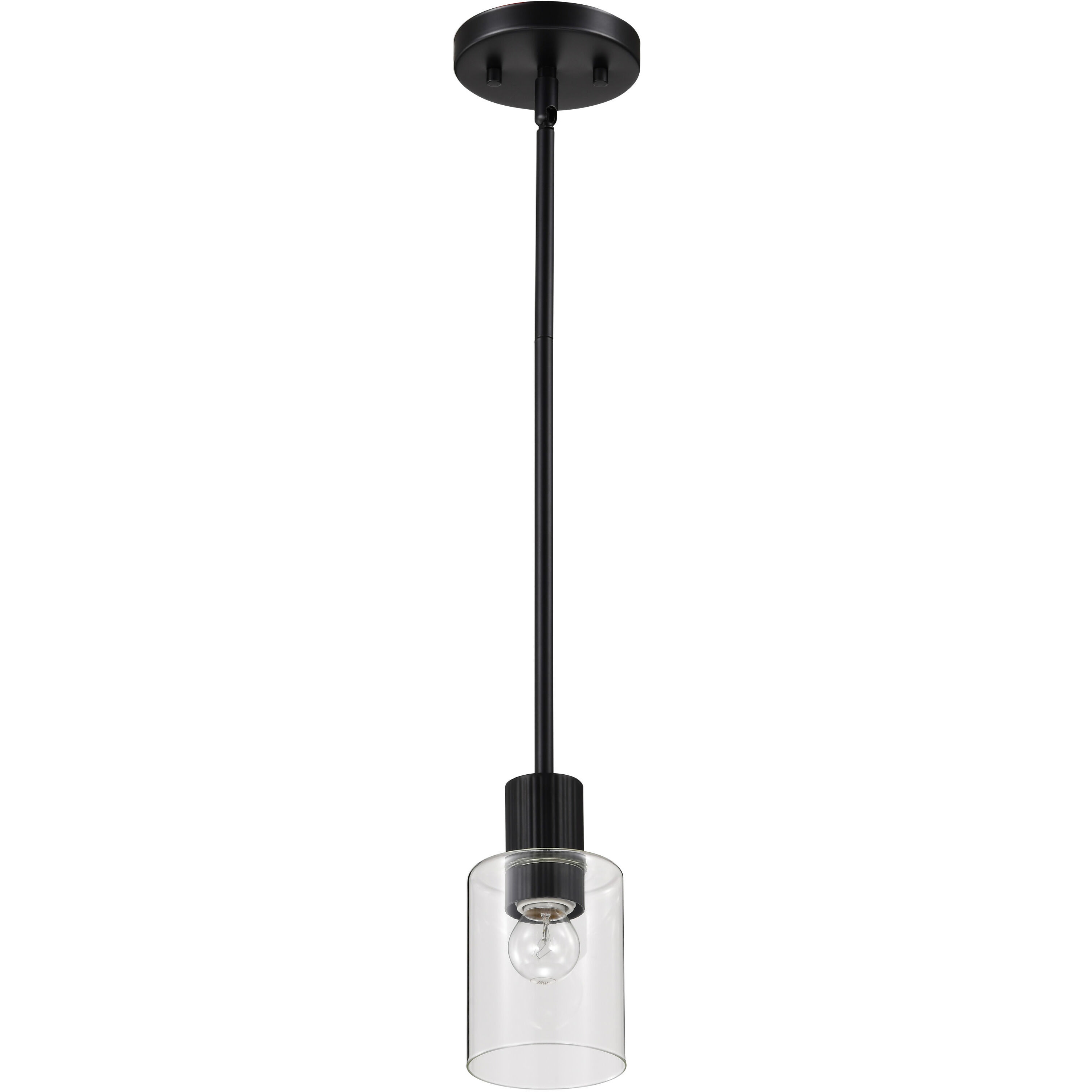 Clarksville 4 inch Matte Black Pendant Ceiling Light