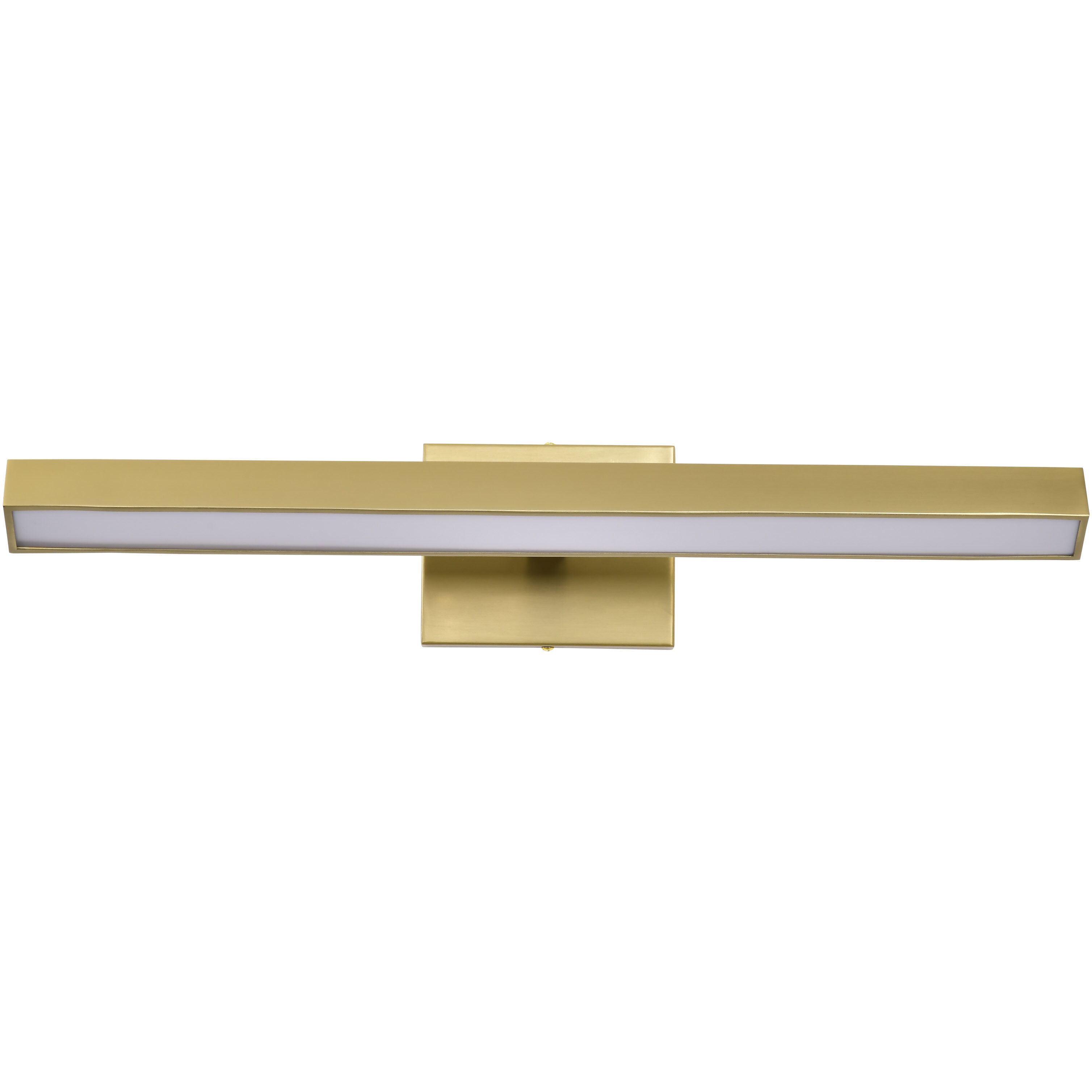 Mila LED 24 inch Vintage Brass Vanity Wall Light