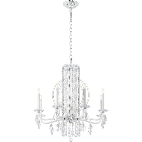 Siena 8 Light 30 inch Polished Stainless Steel Chandelier Ceiling Light in Heritage