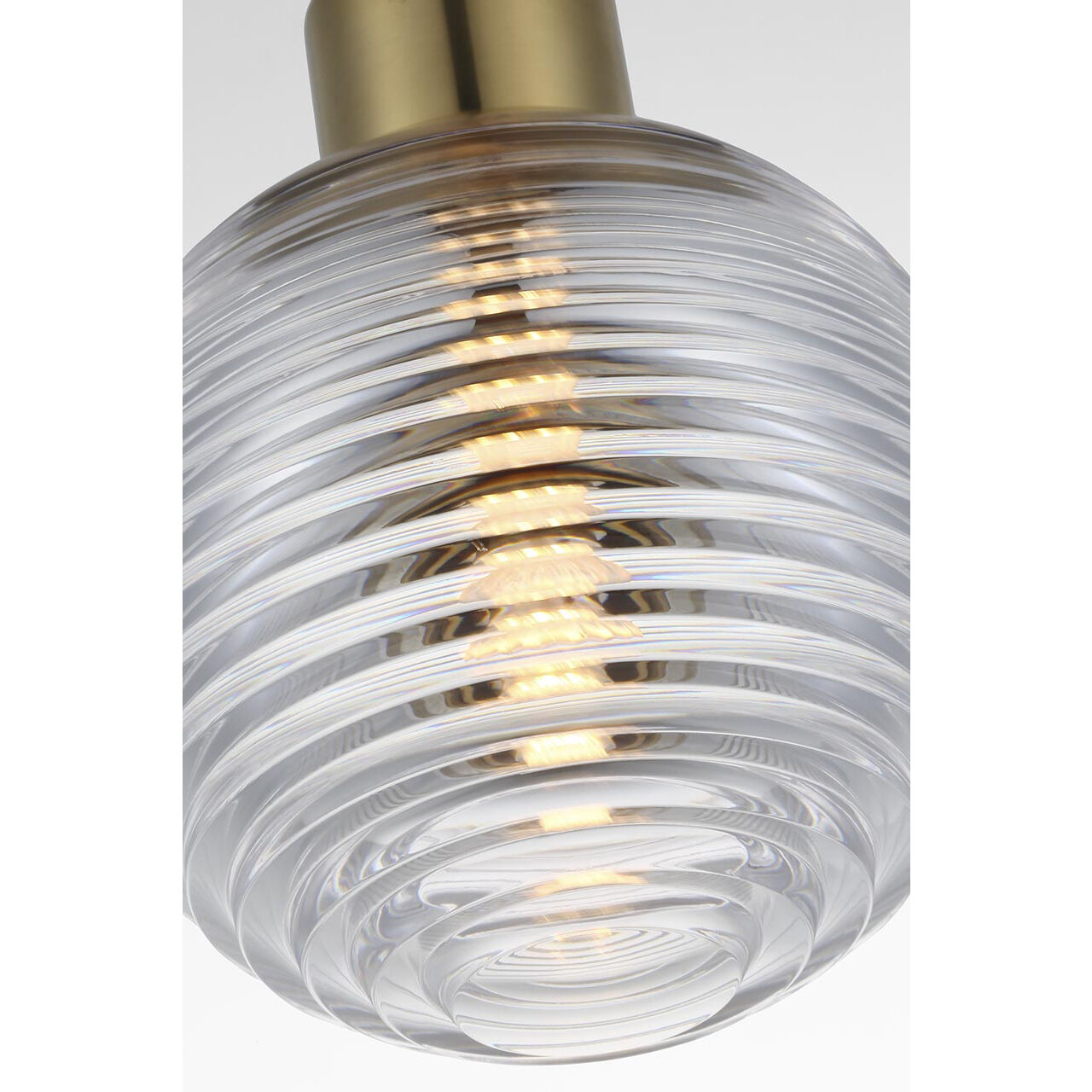 Waterford Circon LED 5 inch Natural Brass Mini Pendant Ceiling Light