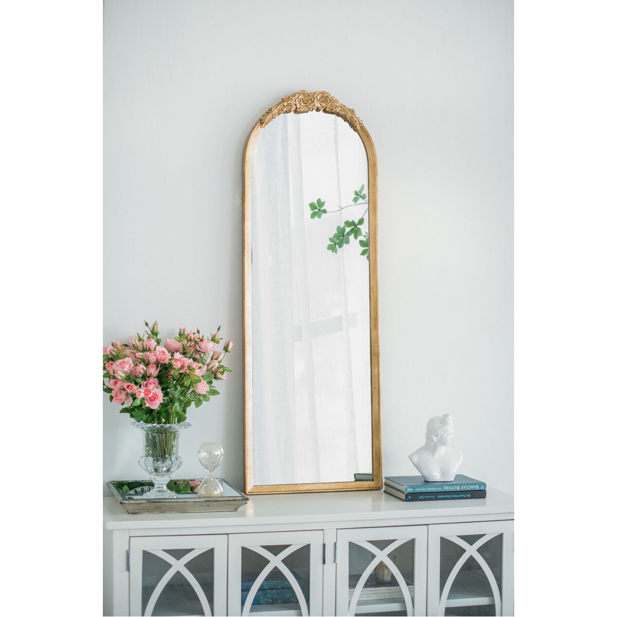 A&B Home 83236-DS Eitenne 55.5 X 18.9 inch Gold Wall Mirror