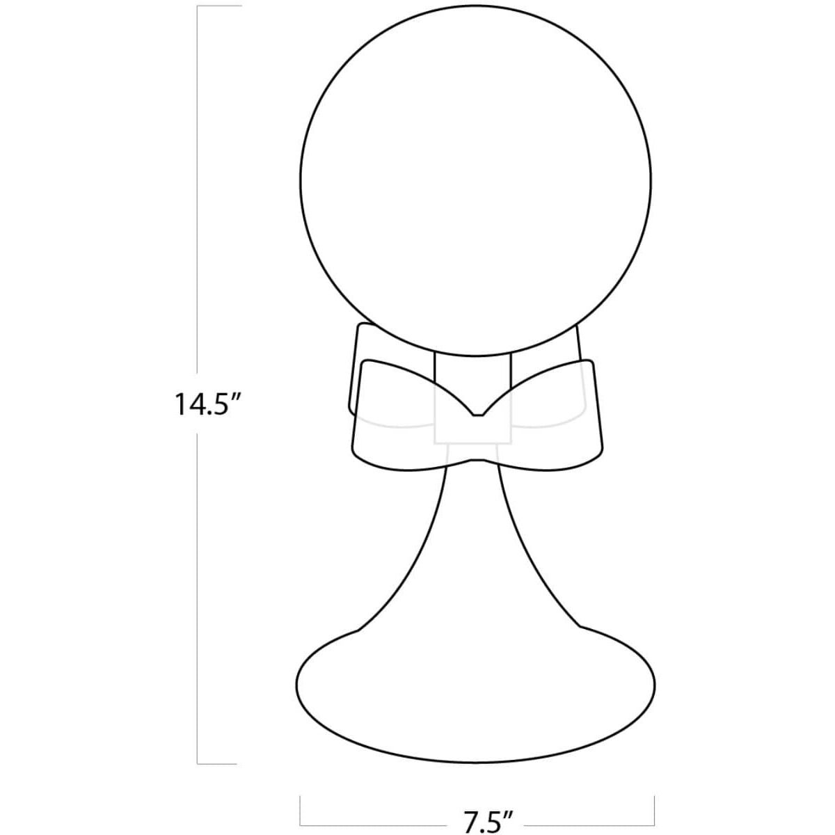 Bella 14.5 inch 40.00 watt Natural Brass Mini Lamp Portable Light