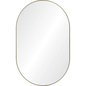 Beckah 40 X 26 inch Satin Brass and Clear Mirror