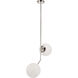 Monroe 2 Light 8 inch Chrome Pendant Ceiling Light