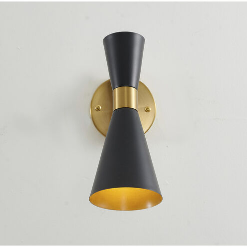 Canada 1 Light 5 inch Black and Gold Wall Sconce Wall Light