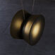 Yo LED 156 inch Natural Anodized Statement Pendant Ceiling Light in Smoke Glass