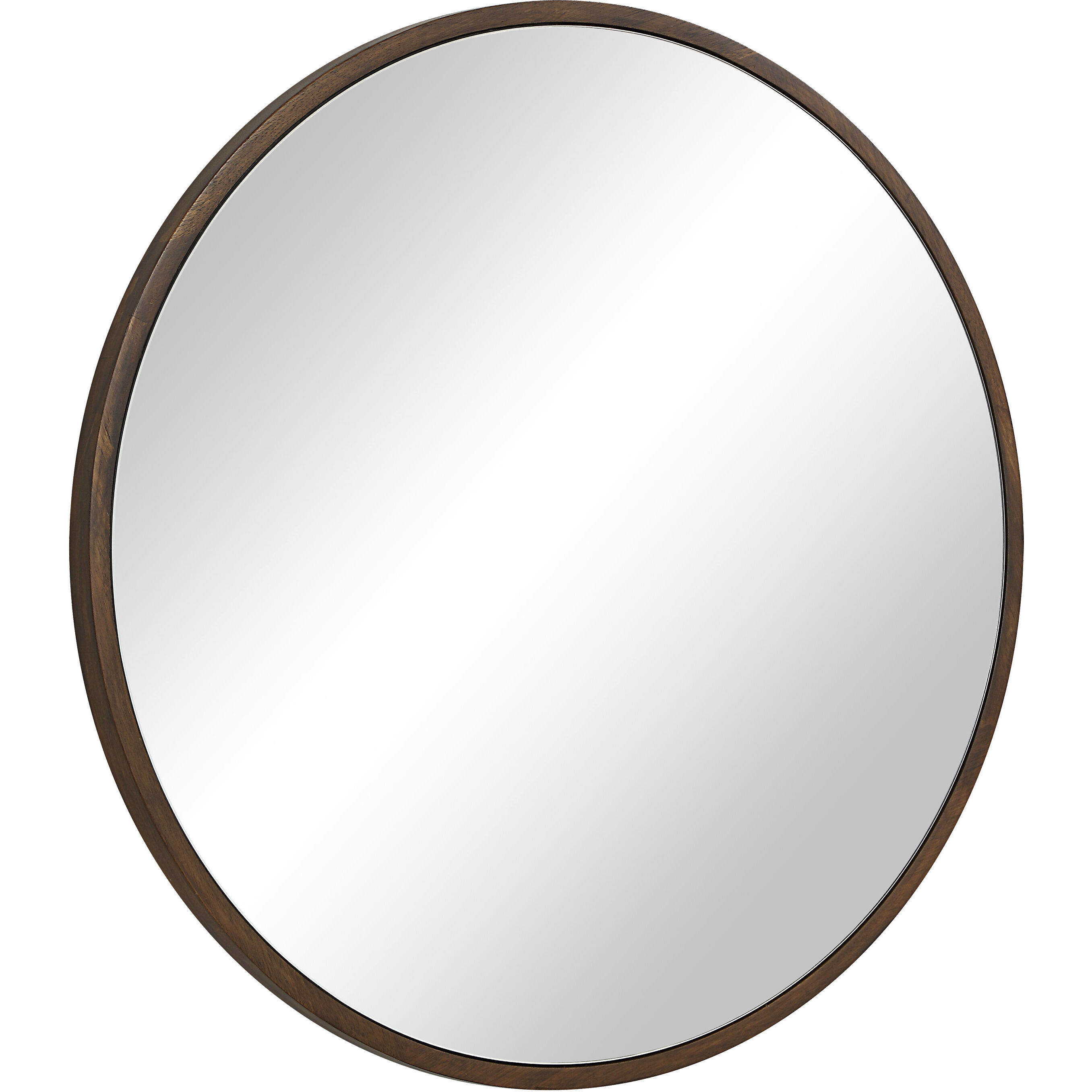 Modi 30 X 30 inch Walnut Wall Mirror