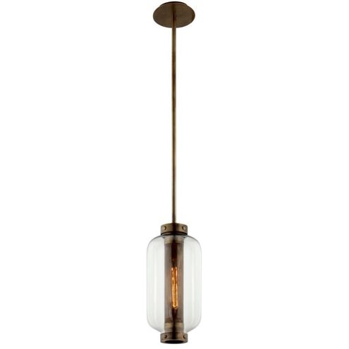 Atwater 1 Light 7.75 inch Patina Brass Outdoor Pendant