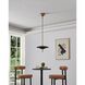 Sinclair LED 14 inch Champagne Gold Convertible Pendant Ceiling Light