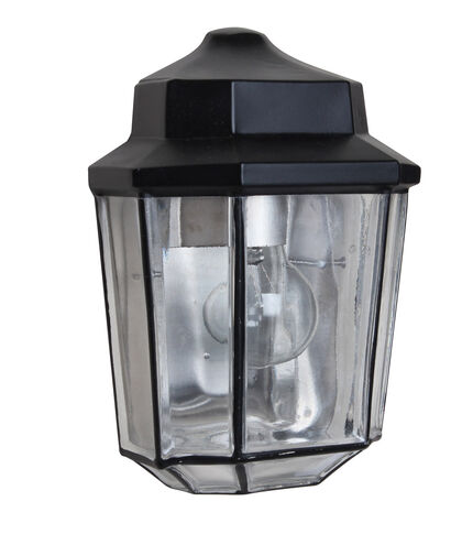 3028 Series 1 Light 10 inch Black Outdoor Sconce, Costaluz