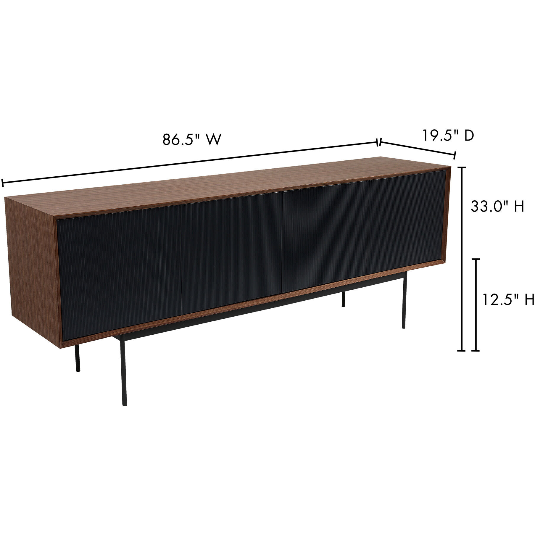 Araya 87 X 20 inch Brown Sideboard