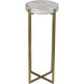 Soho 26.5 X 11 inch Antique Brass Side Table