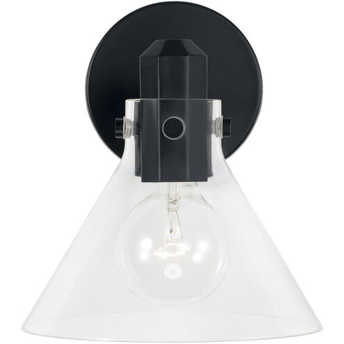 Greer 1 Light 8 inch Matte Black Sconce Wall Light