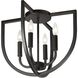 Pamela 4 Light 15 inch Matte Black Flush Mount Ceiling Light