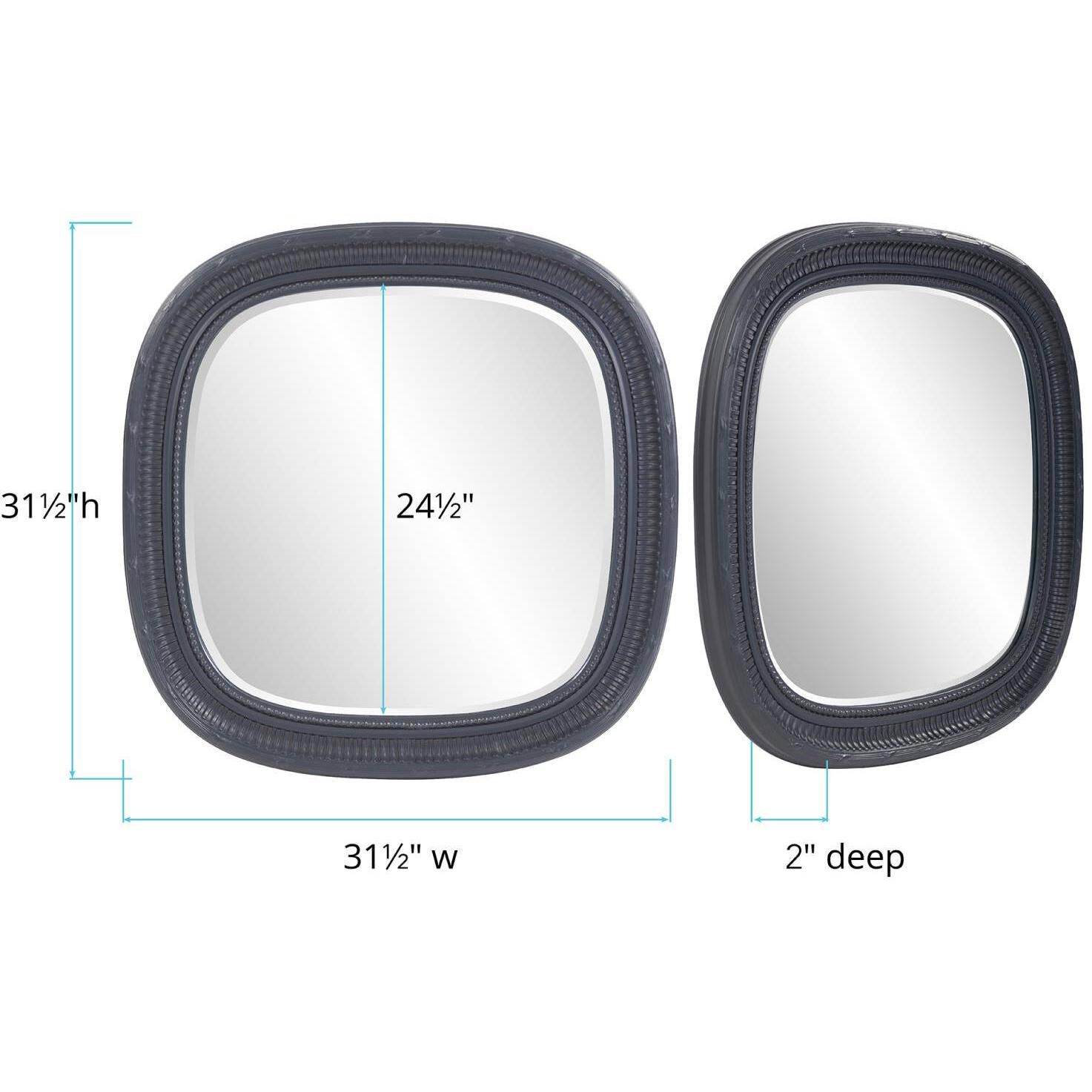 Howell 31.5 X 31.5 inch Charcoal Mirror