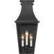 Gloucester 4 Light 22 inch Sand Coal Outdoor Wall Mount, The Great Outdoors