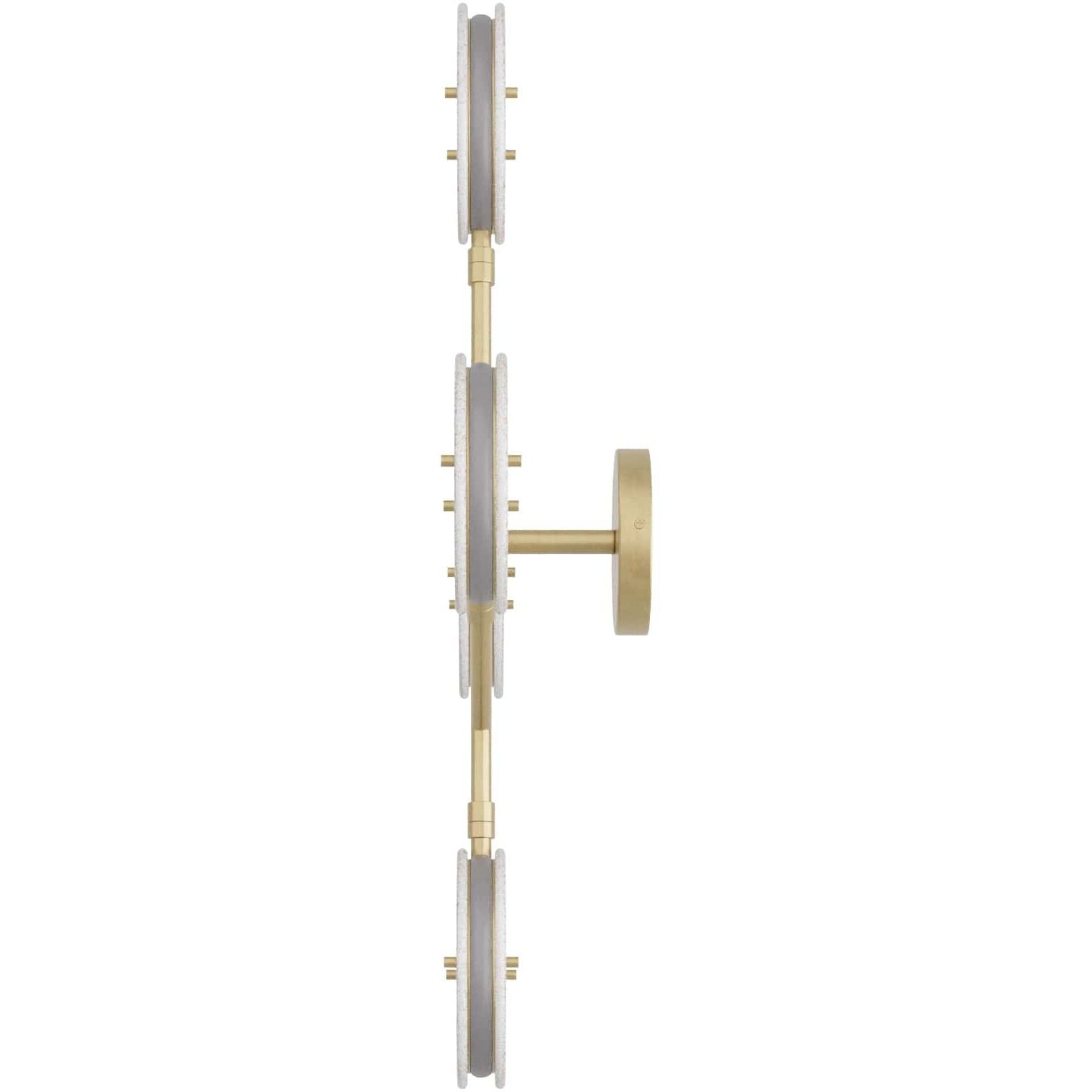Meridian 4 Light 22.5 inch Clear Seedy Sconce Wall Light