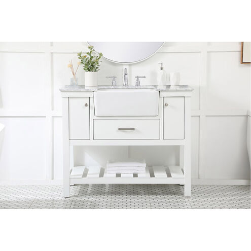 Clement 42 X 22 X 34 inch White Bathroom Vanity Cabinet