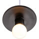 Radiance Collection 1 Light 8 inch Carbon Matte Black Pendant Ceiling Light
