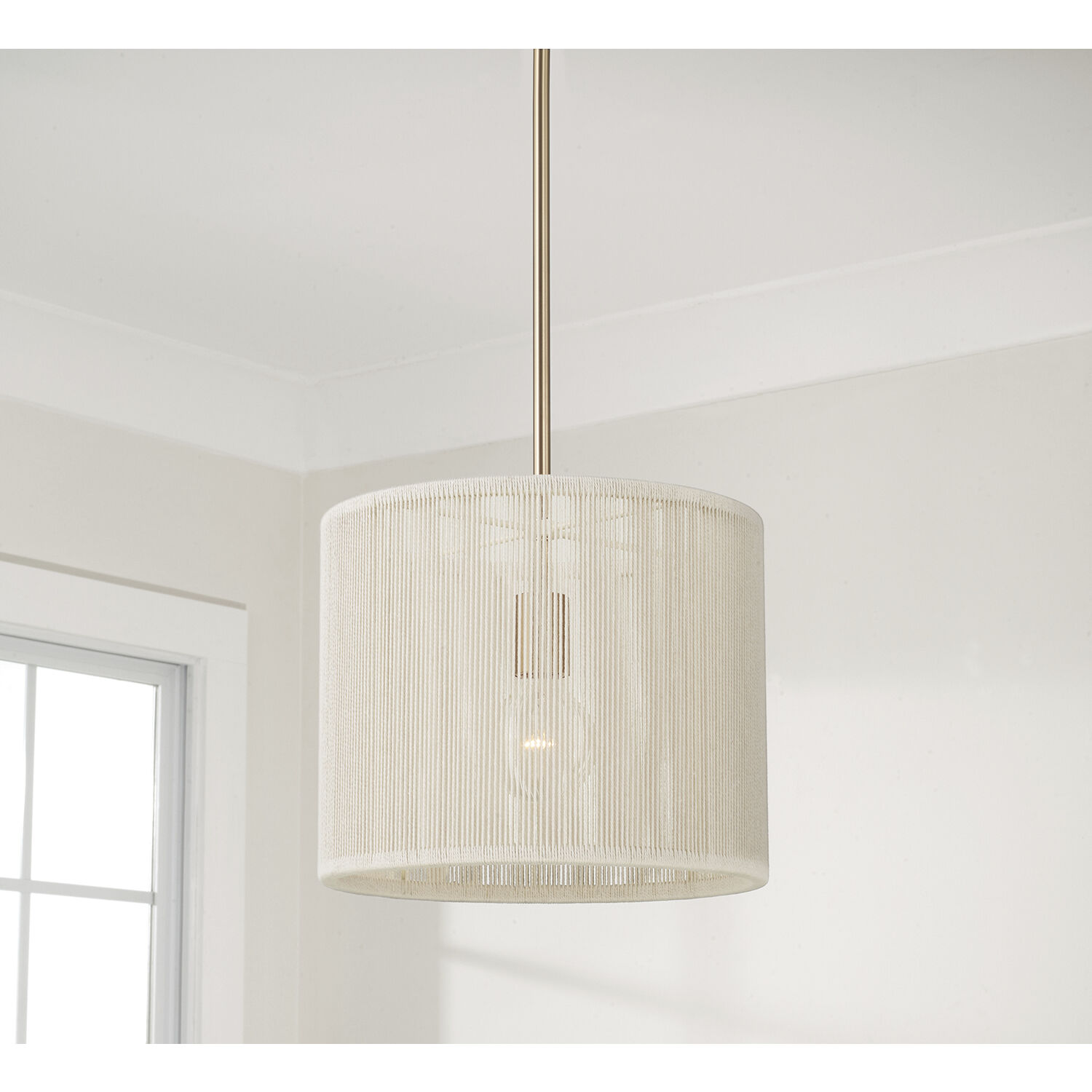 Tara 1 Light 12 inch Matte Brass Pendant Ceiling Light