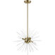 Uptown 6 Light 20 inch Antique Brass Pendant Chandelier Ceiling Light