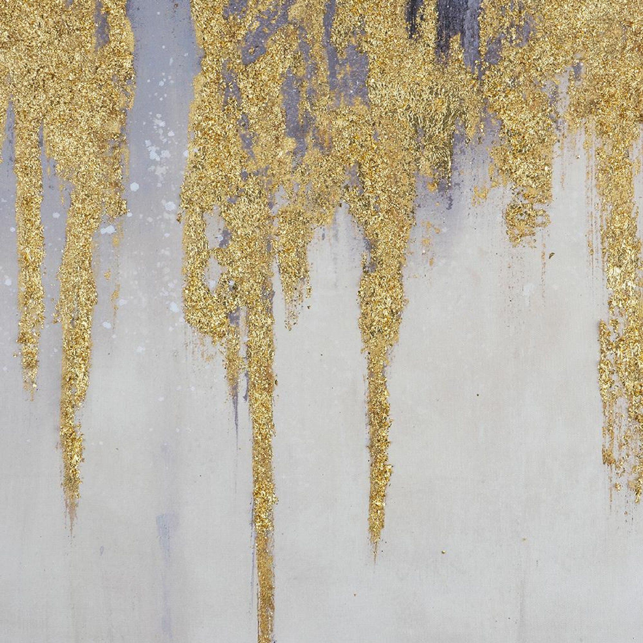 Anita Gray/Gold/Blue Wall Art