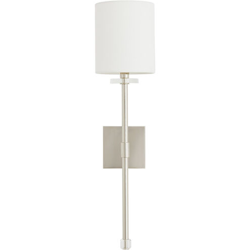 Dixie 1 Light 6 inch Polished Nickel Sconce Wall Light