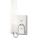 Brindisi 1 Light 5 inch Polished Nickel/Opaque Glass Wall Sconce Wall Light