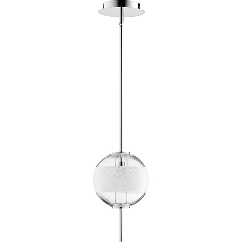 Peloton 1 Light 7 inch Polished Nickel Pendant Ceiling Light