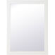 Aqua 36 X 27 inch White Wall Mirror
