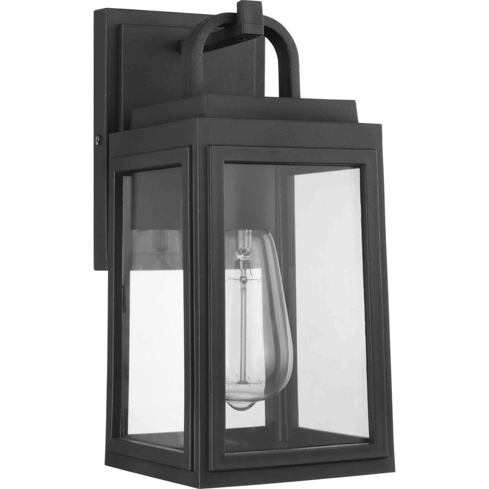 Grandbury 1 Light 12 inch Textured Black Outdoor Wall Lantern, with DURASHIELD, Small 