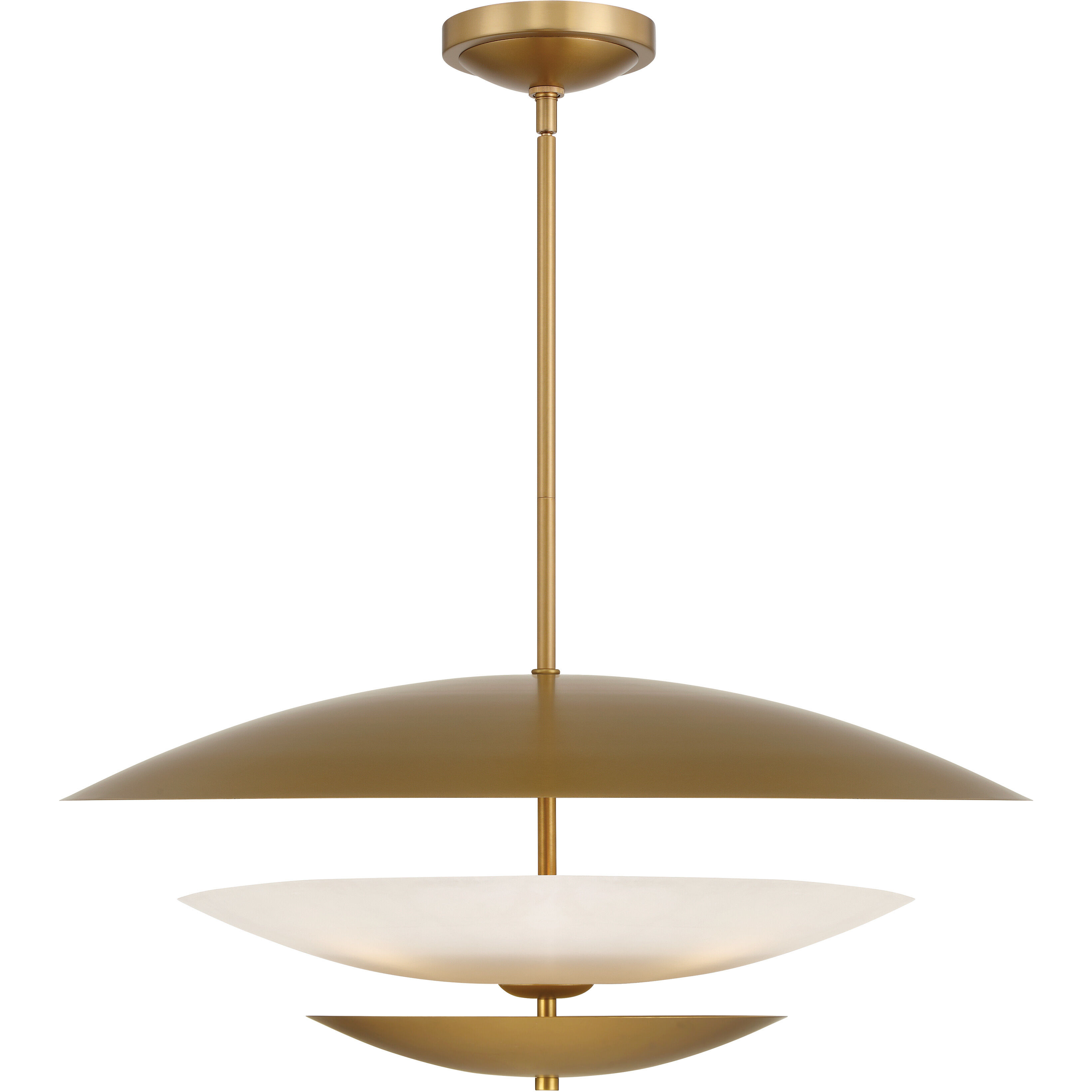 Solara 5 Light 31.5 inch Legacy Brass Pendant Ceiling Light