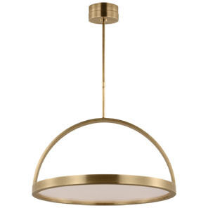Kelly Wearstler Cerne LED 26 inch Natural Brass Chandelier Ceiling Light