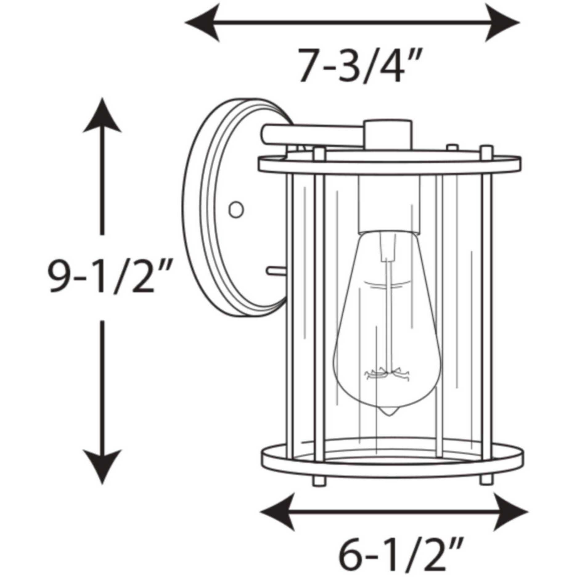Gunther 1 Light 10 inch Antique Bronze Outdoor Wall Lantern, Medium