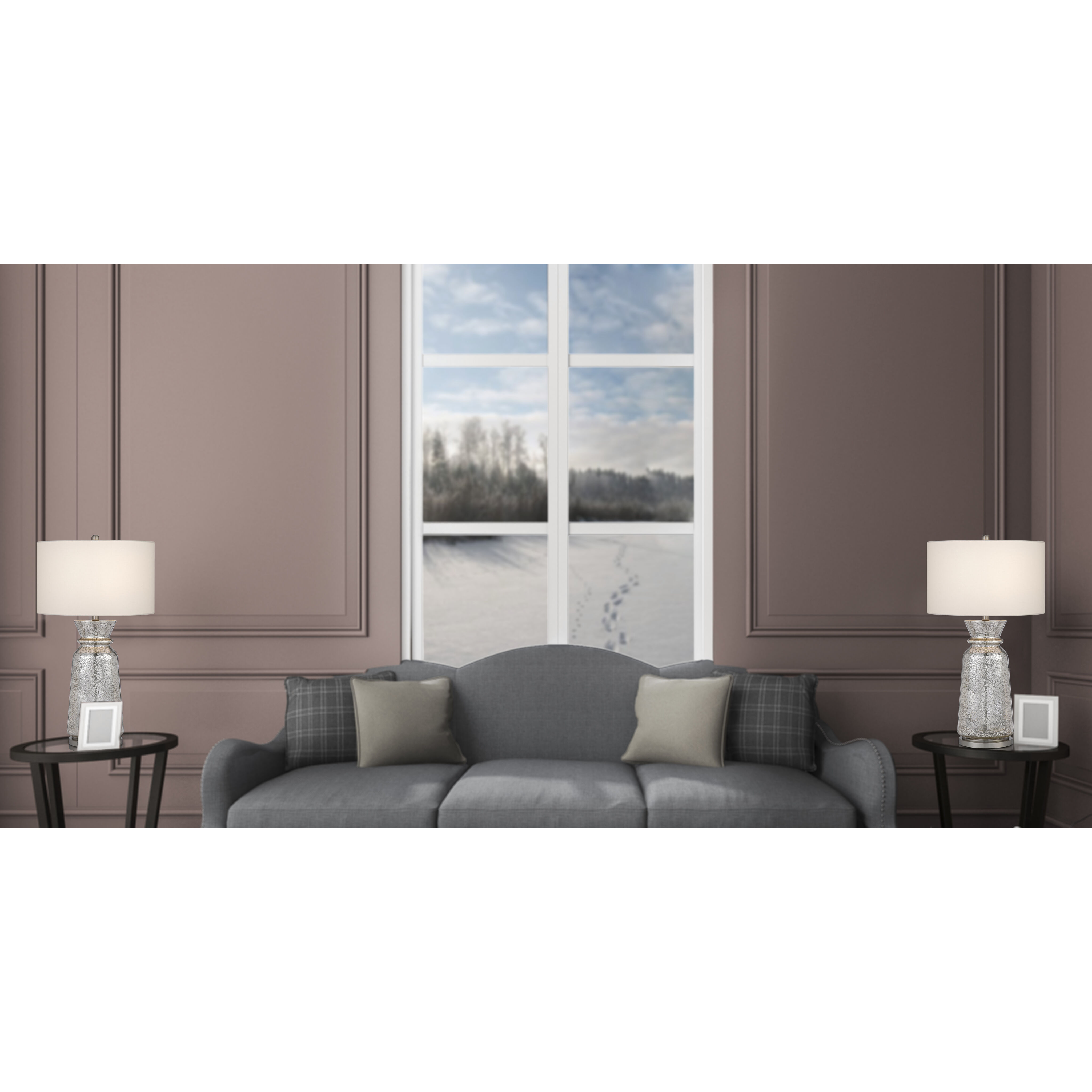 Keswick 30.25 inch 150.00 watt Antique Glass 2 Pack Table Lamp Set Portable Light