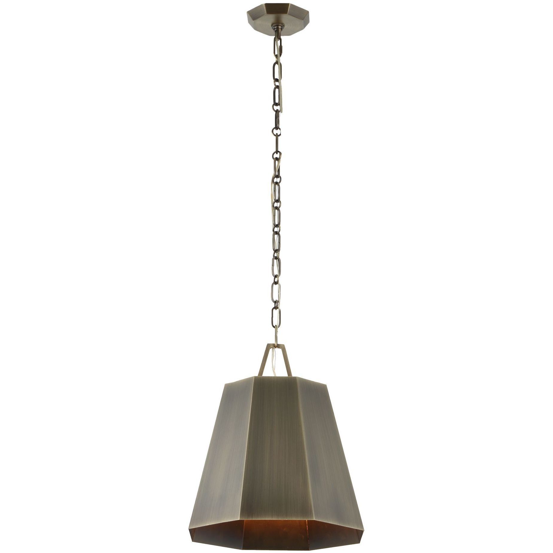 Granada 1 Light 15 inch Weathered Brass Pendant Ceiling Light