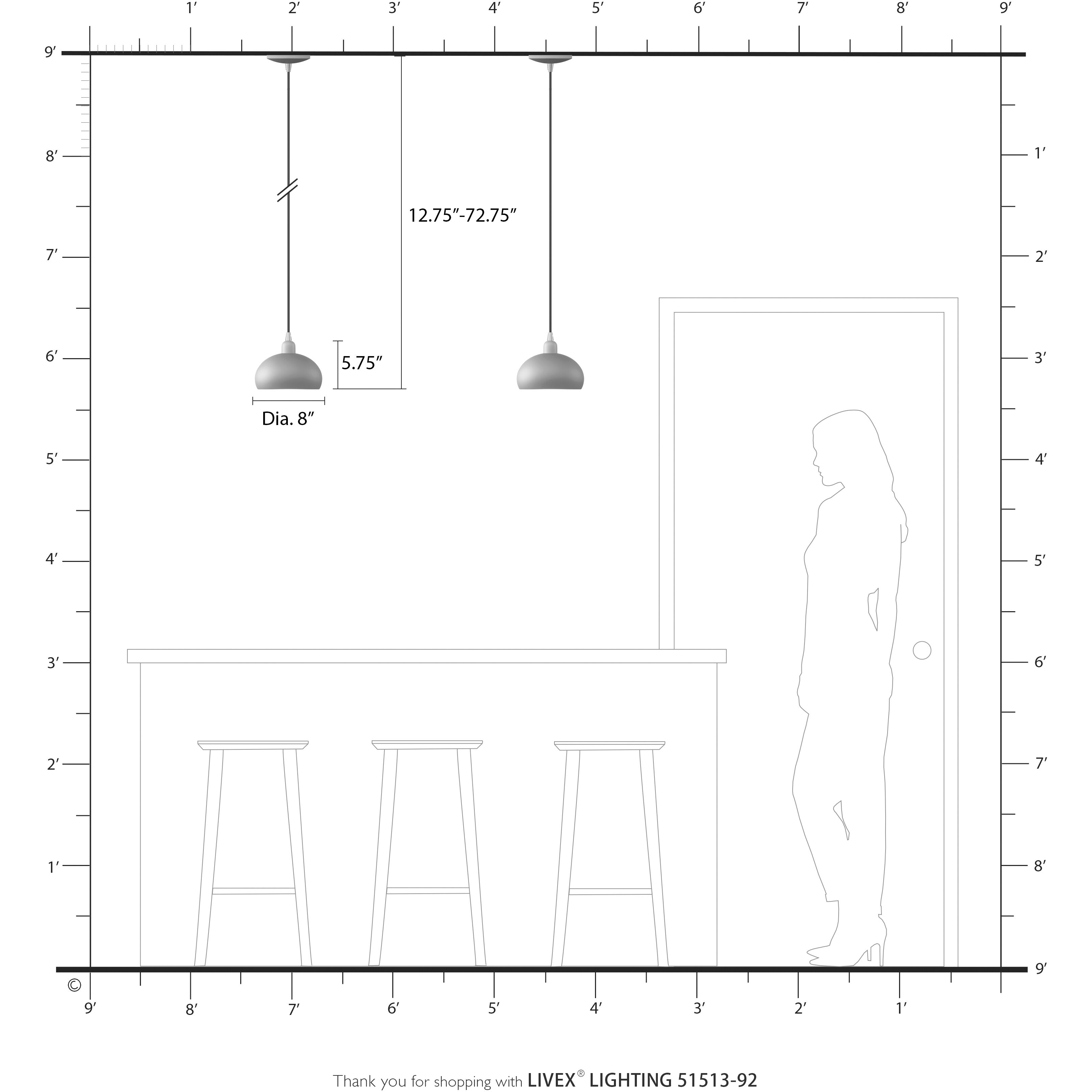 Domma 1 Light 8 inch English Bronze with Antique Brass Accents Mini Pendant Ceiling Light