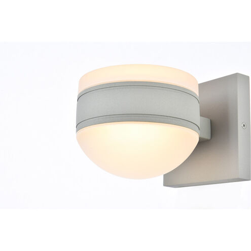 Raine Outdoor Wall Light in Silver