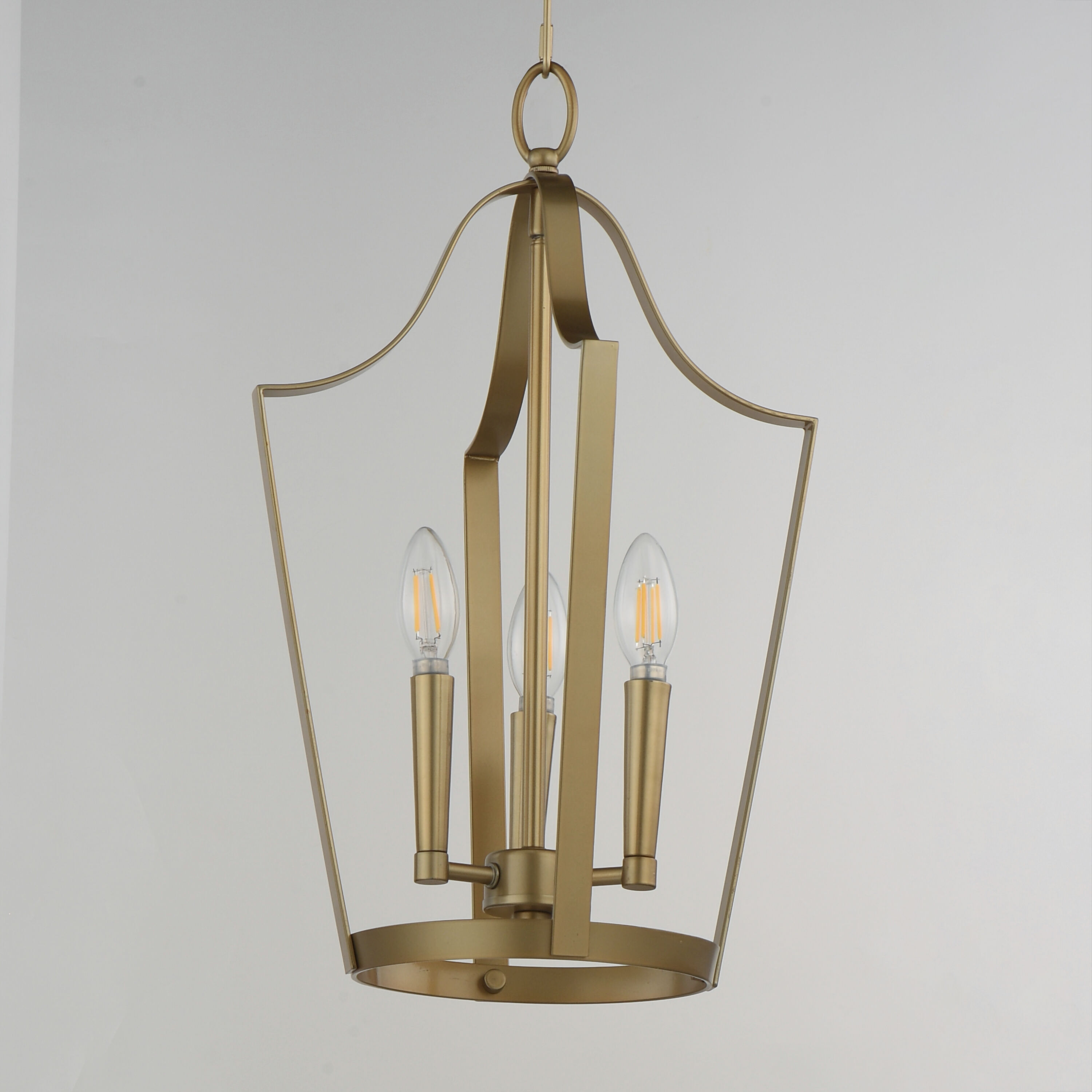 Arden 3 Light 12 inch Natural Aged Brass Entry Foyer Pendant Ceiling Light