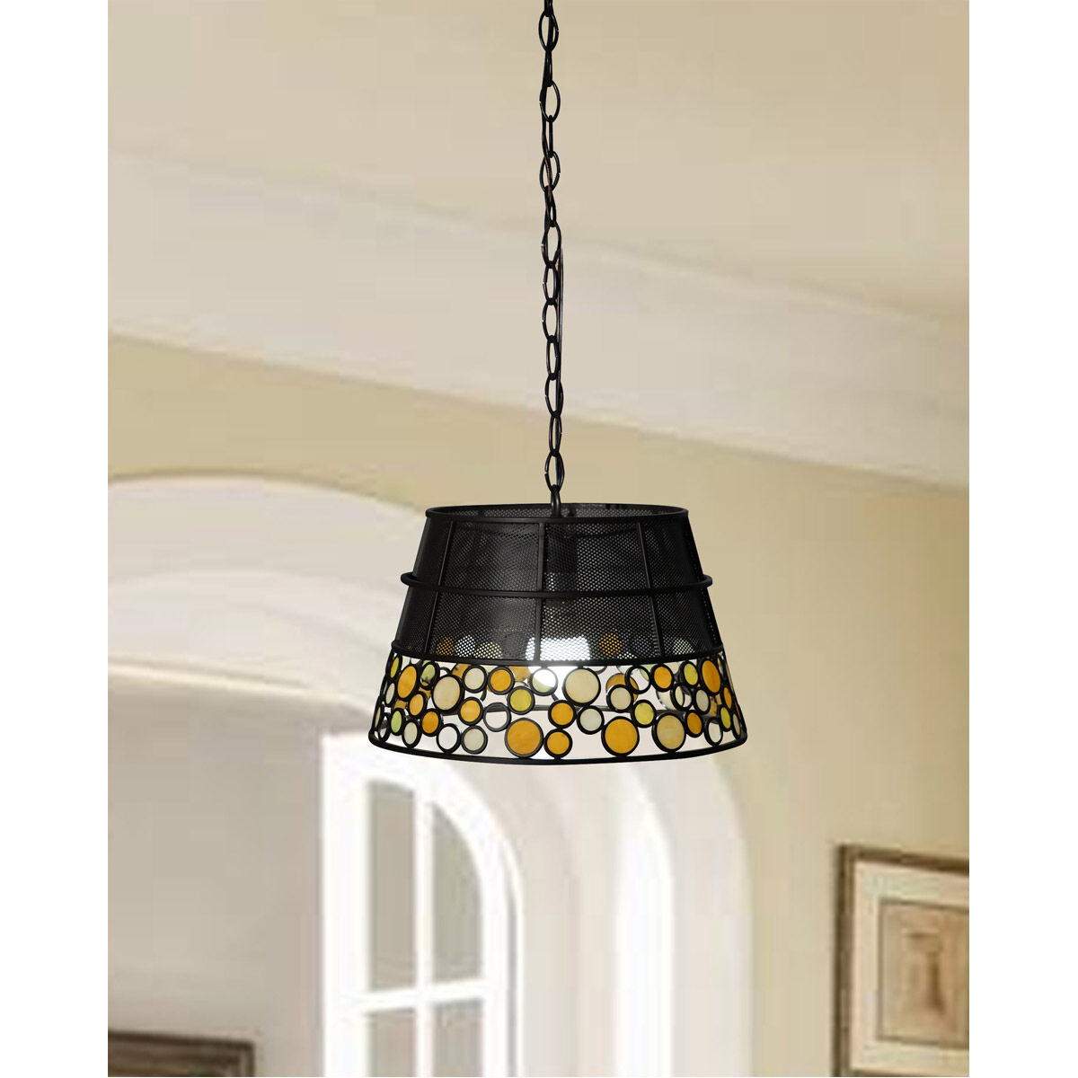 Evelyn 1 Light 14 inch Antique Bronze Mini Pendant Ceiling Light