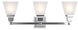 Mission 3 Light 25 inch Polished Chrome Bath Vanity Wall Light