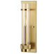 Bari LED 4.25 inch Satin Brass Wall Light