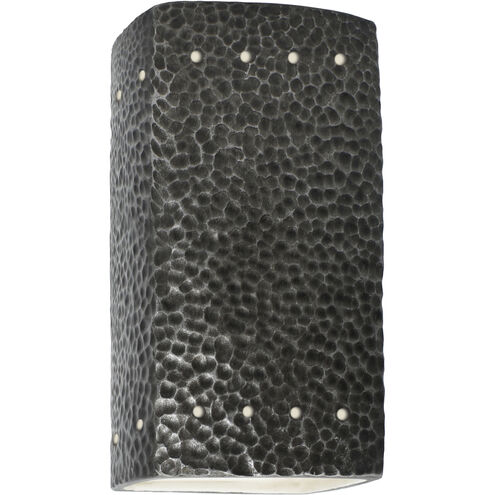 Ambiance LED 5.25 inch Hammered Pewter Wall Sconce Wall Light