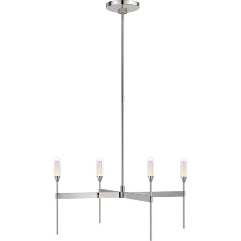 Peter Bristol Overture LED 25.25 inch Polished Nickel Uplight Chandelier Ceiling Light, Medium