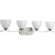 Laird 4 Light 33 inch Brushed Nickel Bath Vanity Wall Light