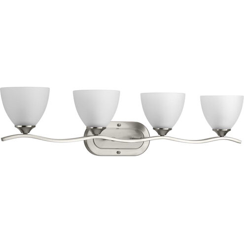 Laird 4 Light 33 inch Brushed Nickel Bath Vanity Wall Light