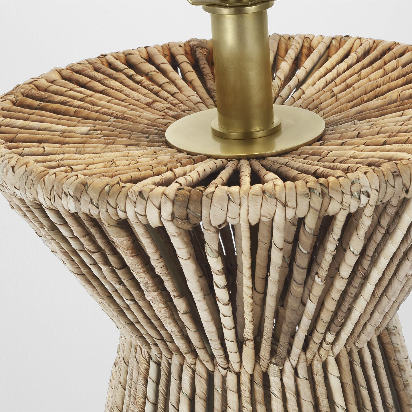 Chapman & Myers Antigua 29.5 inch 15 watt Natural Abaca and Antique-Burnished Brass Table Lamp Portable Light