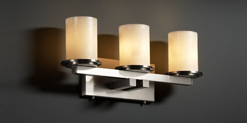 CandleAria LED 21 inch Dark Bronze Bath Bar Wall Light in 2100 Lm LED, Cream (CandleAria), Cylinder with Flat Rim, Dakota