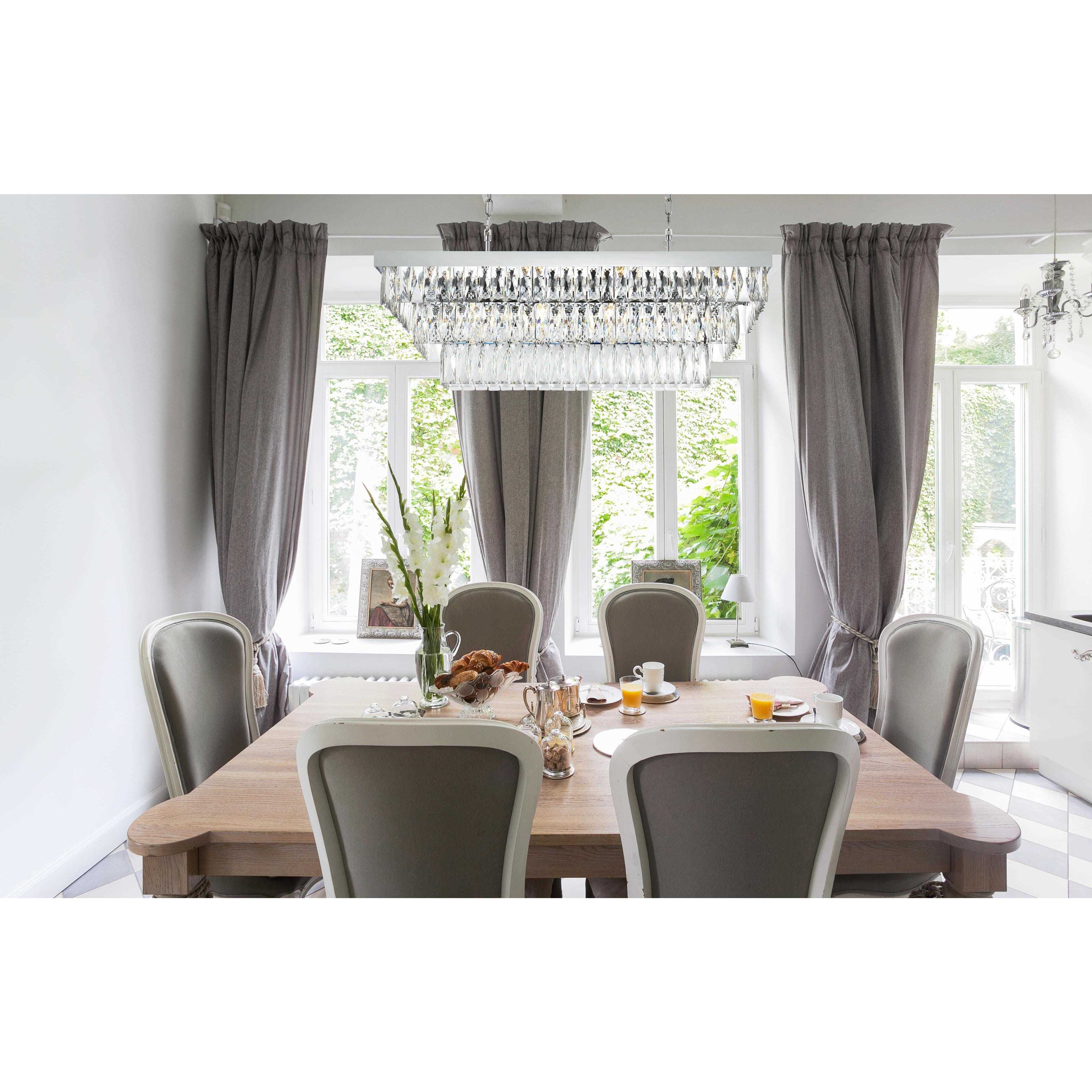 Josephine 12 Light 16 inch Chrome Chandelier Ceiling Light